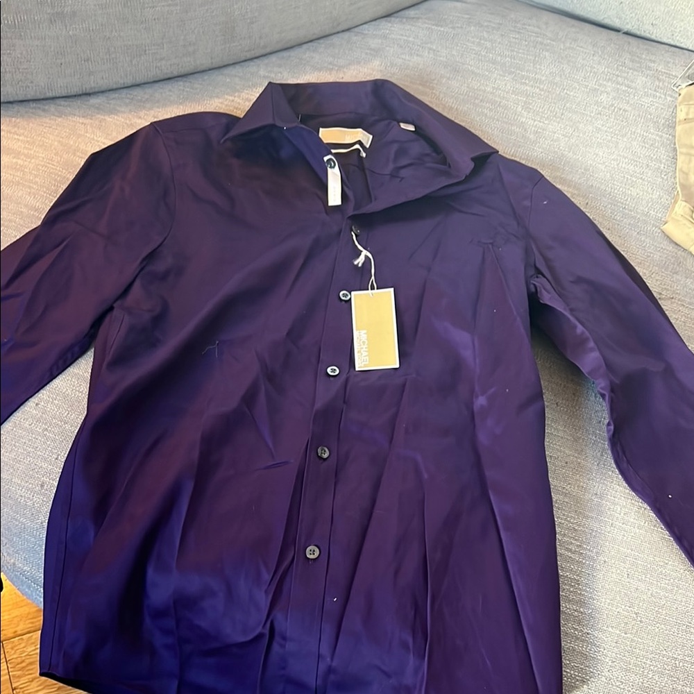 Michael Kors Purple Dress Shirt